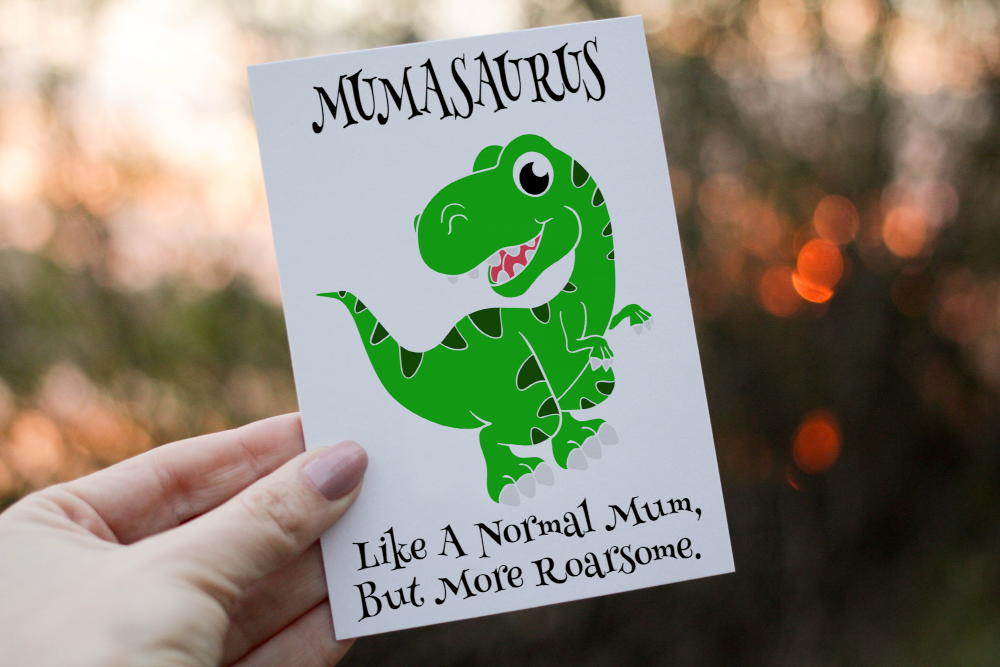 Mum Birthday Card, Dinosaur Birthday Card, Mumasaurus Birthday